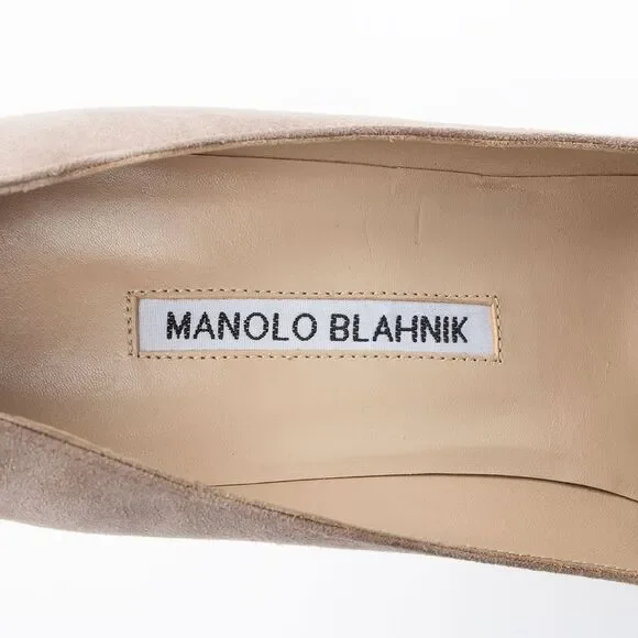 Manolo Blanik Suede BB Pumps - Size 10 / 40 - Picture 6 of 7